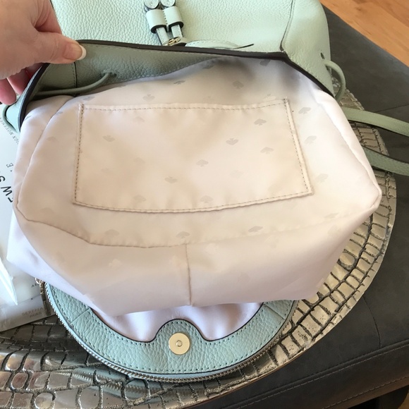 KATE SPADE MEDIUM FLAP PEBBLED LEATHER BACKPACK - Picture 15 of 15